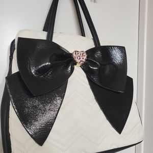Betsey Johnson Large Bow Satchel